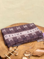 شال قهوه ای مارک برشکا