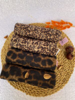 شال مخمل موهر پاییزه طرح پلنگی