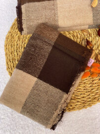 شال موهر ضخیم چهارخونه مادام بلا