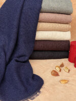 شال کنفی تک رنگ دورریش