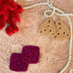 گوشواره کتان پنبه ای