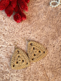 گوشواره کتان پنبه ای