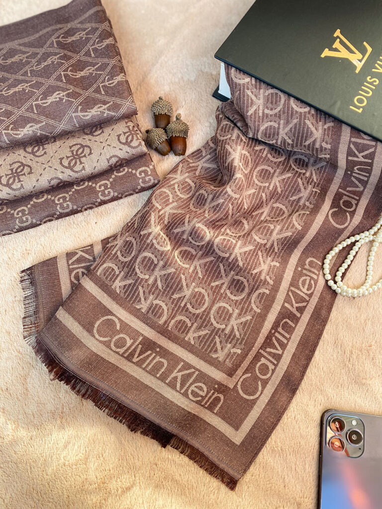 شال ژاکارد مارک طرحدار