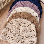 کلاه مکرومه دست بافت خاتون