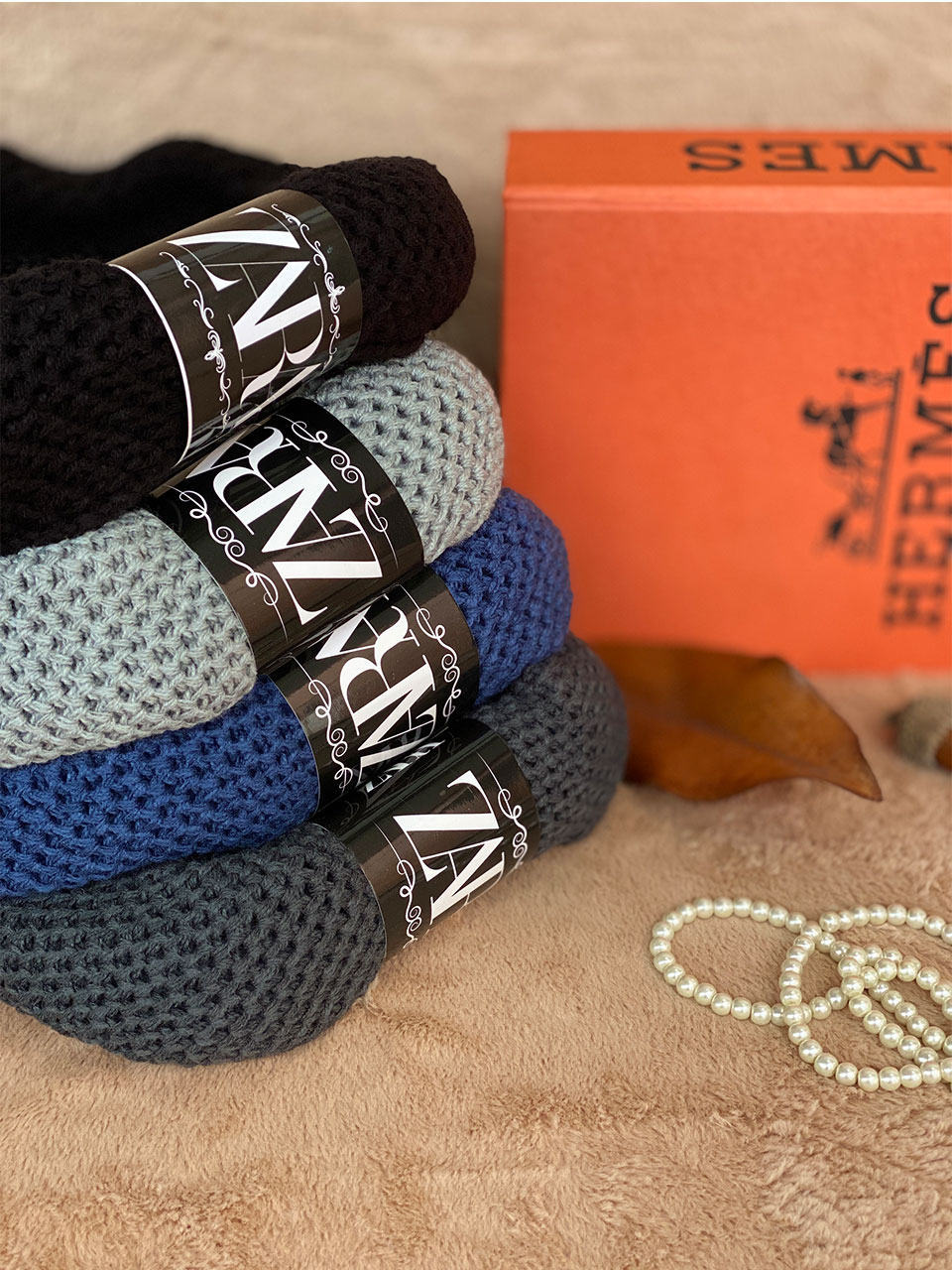 شال گردن رینگی بافت