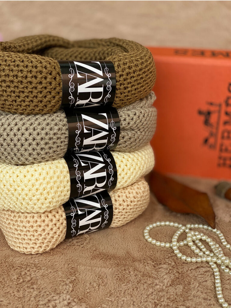 شال گردن رینگی بافت