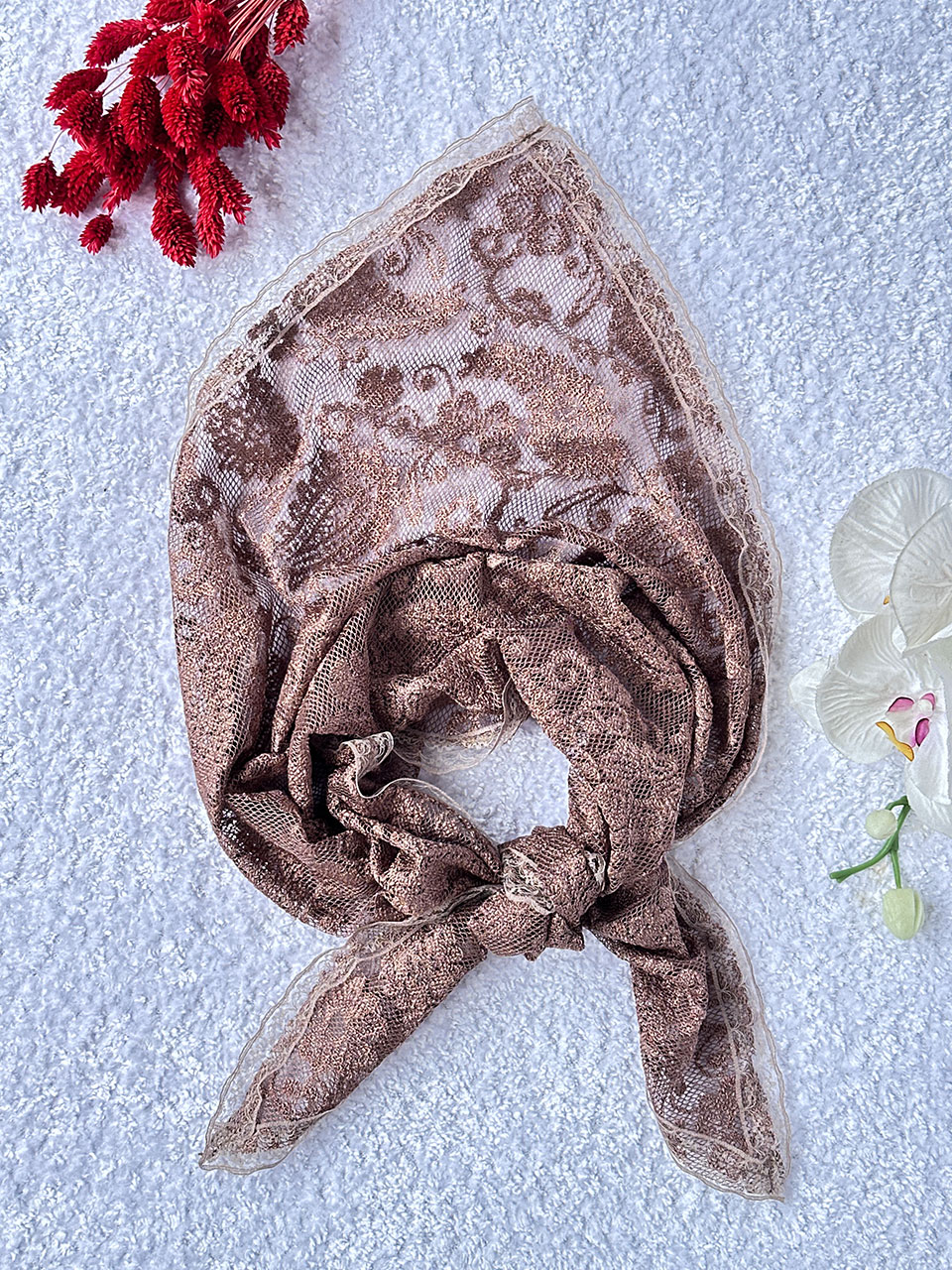 روسری سه گوش دانتل