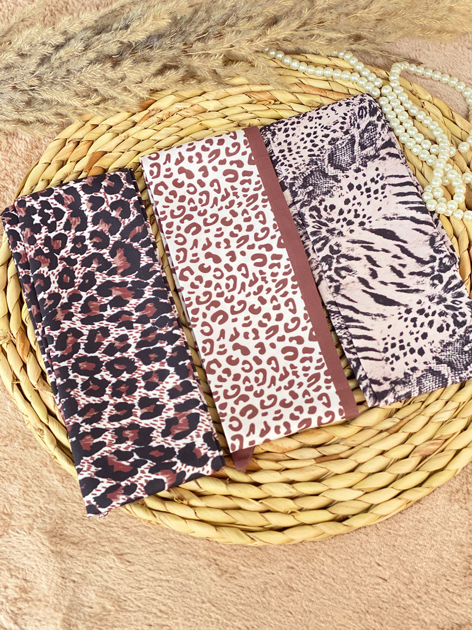 دستمال گردن پلنگی ابریشمی