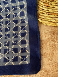 شال موهر مخمل سرمه ای