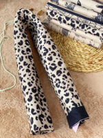 شال موهر مخمل کرم مشکی مادام بلا رشت