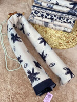 شال موهر مخمل کرم مشکی مادام بلا رشت