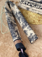 شال موهر مخمل کرم مشکی مادام بلا رشت