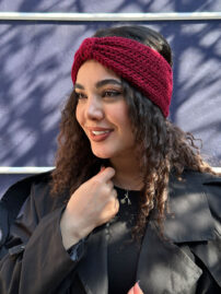 هدبند بافت پاپیونی مادام بلا