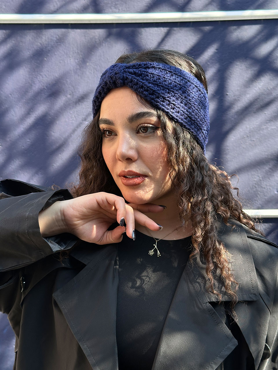 هدبند بافت پاپیونی مادام بلا