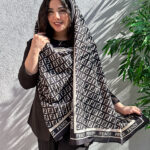 شال موهر مشکی مارک مادام بلا