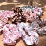 کش ساتن اسکرانچی طرحدار