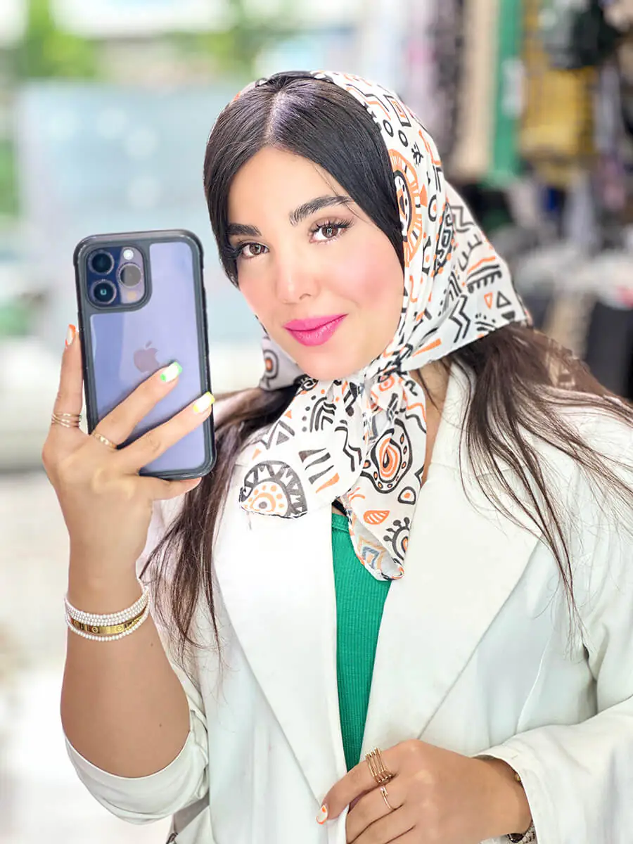 خرید انواع مینی اسکارف دخترانه