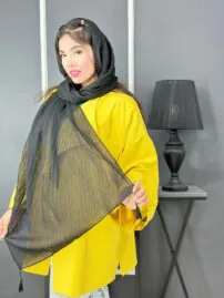 شال پلیسه کجراه فروشگاه مادام بلا رشت