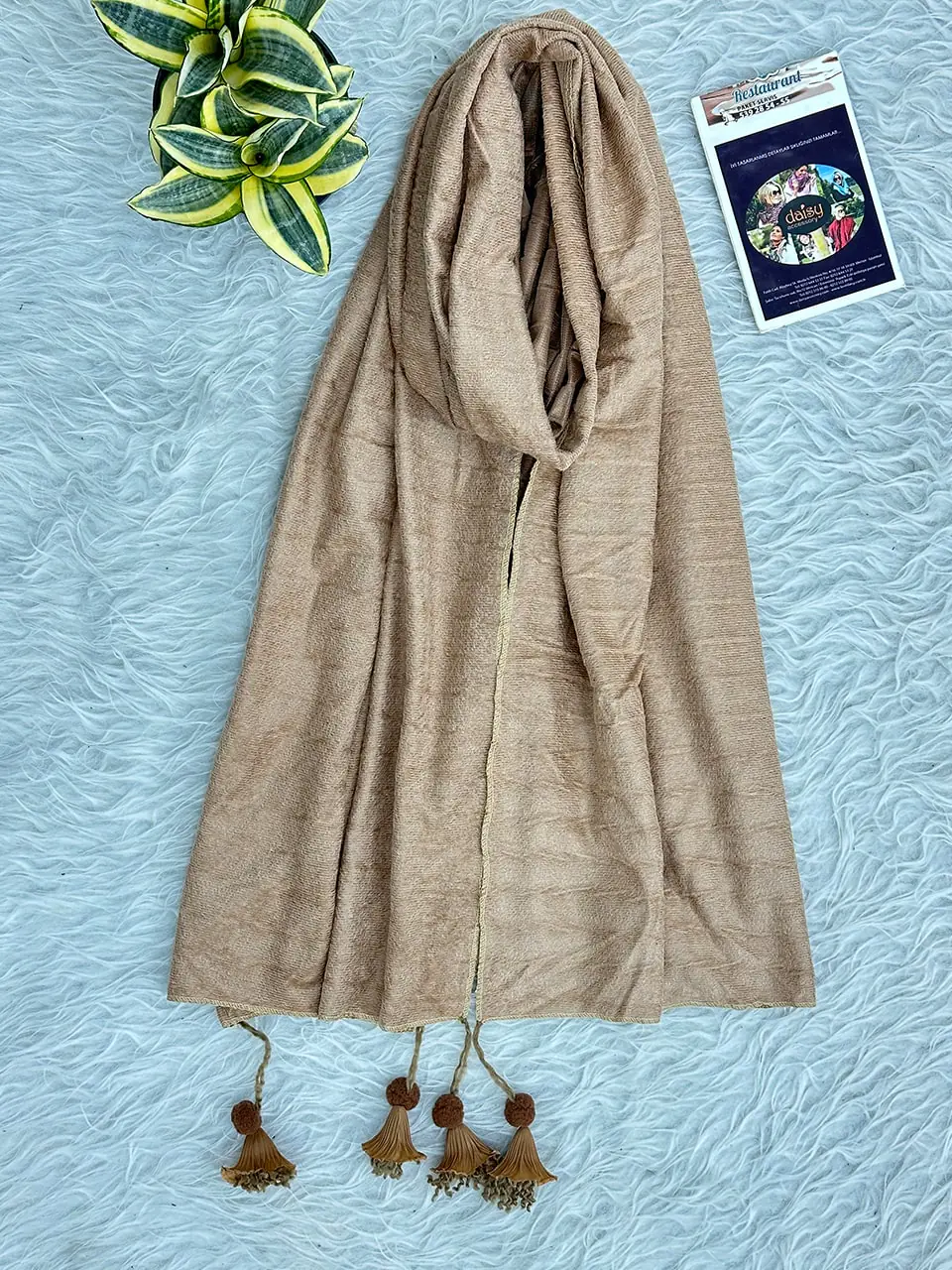 شال موهر تک رنگ مادام بلا رشت