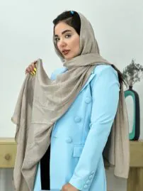 شال نخی تک رنگ مادام بلا رشت