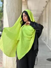 شال پلسه نخی بهاره شال مادام بلا