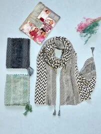 شال نخی طرحدار زارا مادام بلا