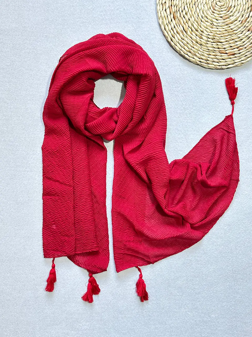 شال پلیسه نخی صادراتی شال و روسری مادام بلا