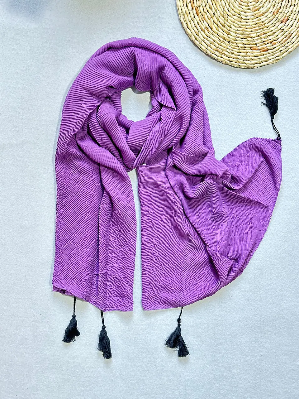 شال پلیسه نخی صادراتی شال و روسری مادام بلا