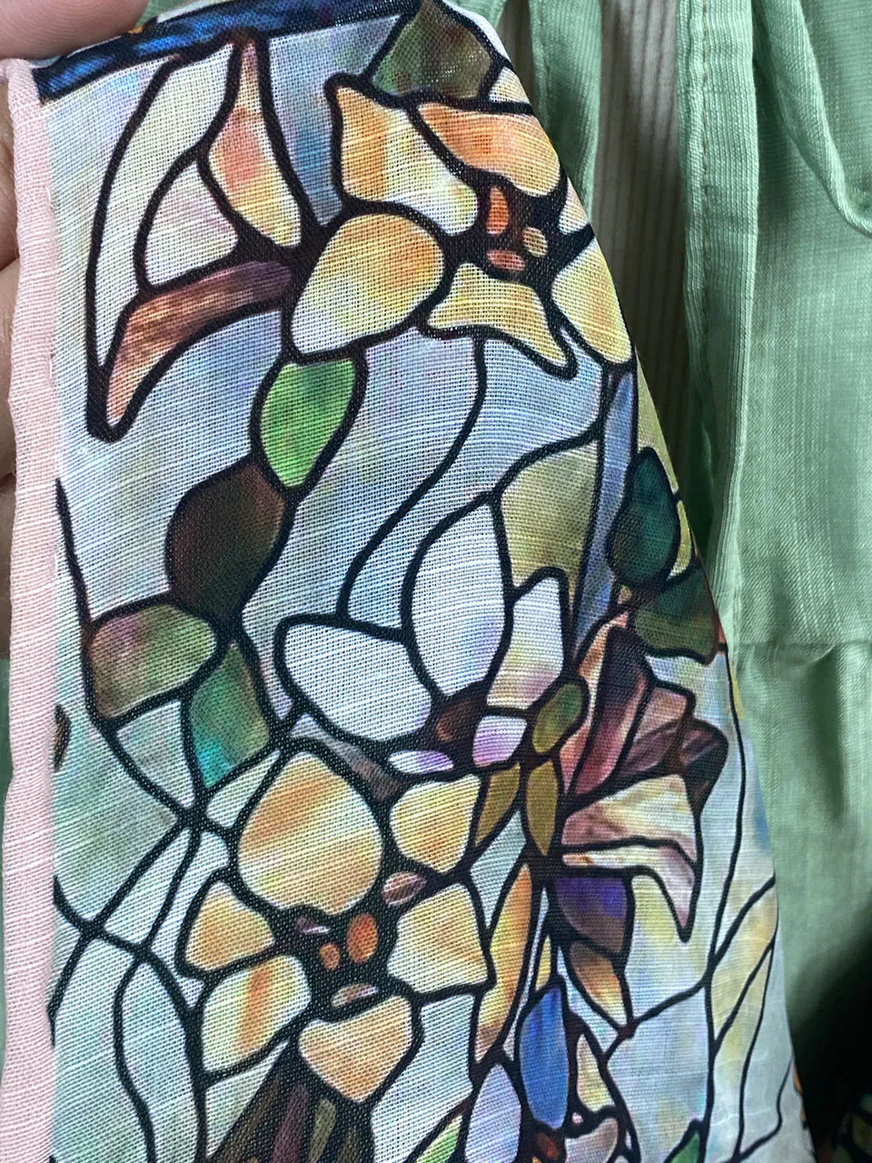 روسری آبرنگی نخی مادام بلا رشت