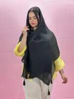 شال پلیسه منگوله دار زنانه