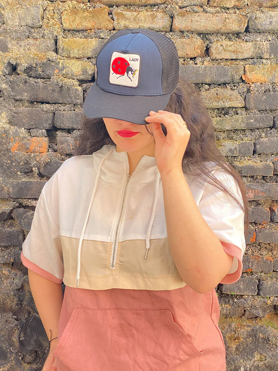 کلاه میکس کتان و تور رنگی فروشگاه مادام بلا