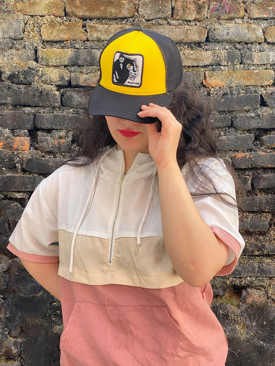 کلاه میکس کتان و تور رنگی فروشگاه مادام بلا