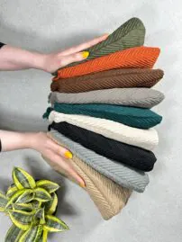 شال نخی وارداتی پلیسه شال و روسری مادام بلا