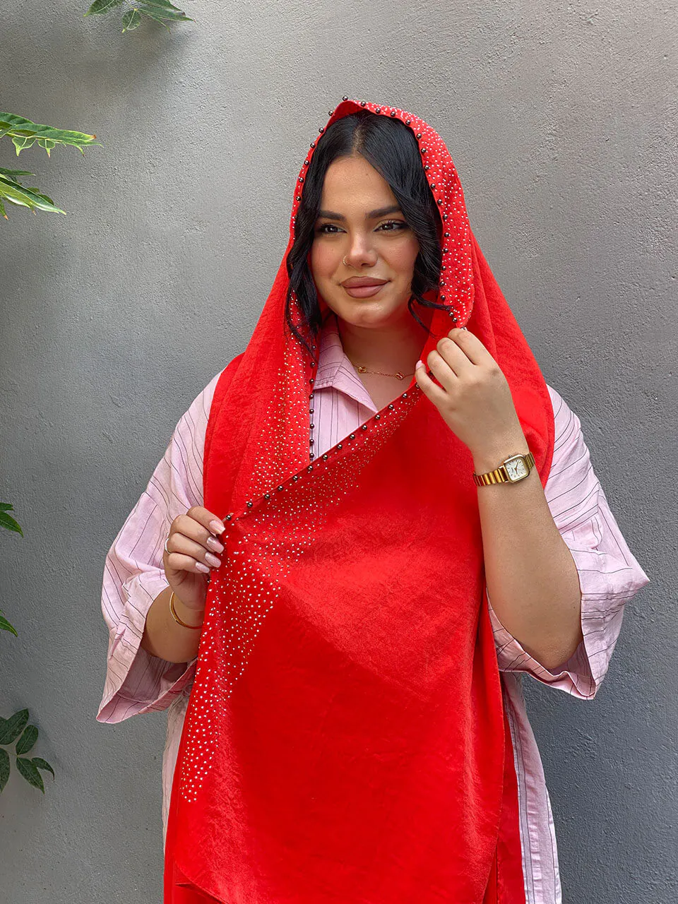شال نگینی مرواریدی مادام بلا
