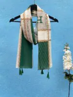 شال میکس سبز نخی مادام بلا