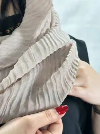 شال سوپرنخ صدفی تک رنگ مادام بلا رشت