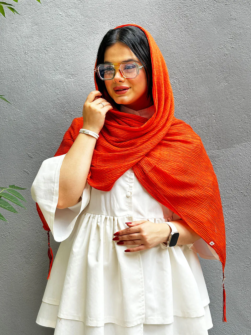 شال کوبایی شاین نخی مادام بلا