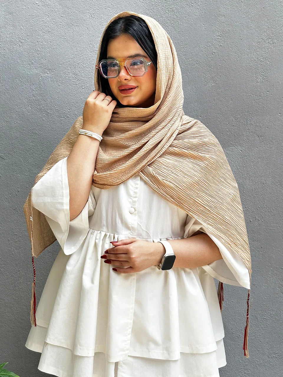 شال کوبایی شاین نخی مادام بلا