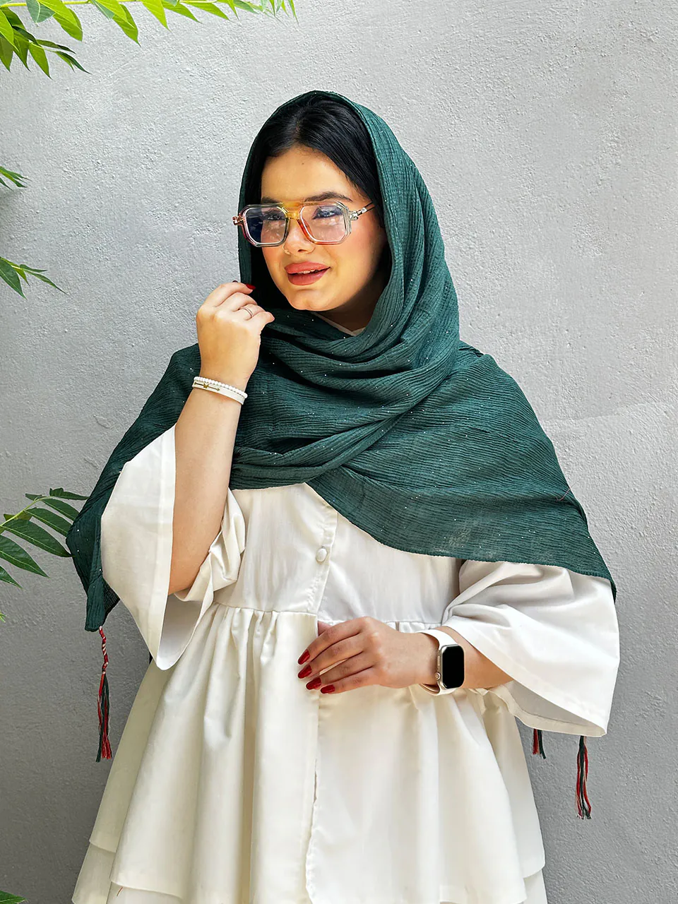 شال کوبایی شاین نخی مادام بلا