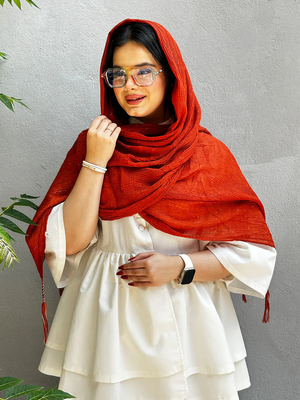 شال کوبایی شاین نخی مادام بلا