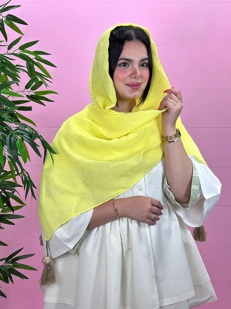 شال پلیسه جناغی پاییزه شال و روسری مادام بلا