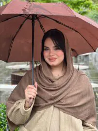 شال بافت ساده زنانه پاییزه مادام بلا