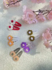 سنجاق بافت گل دخترونه