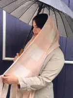 شال چهارخونه کشمیر مادام بلا