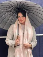 شال چهارخونه کشمیر مادام بلا