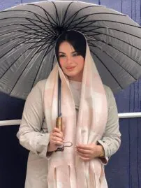 شال چهارخونه کشمیر مادام بلا