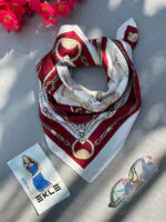 مینی اسکارف نخی طرحدار