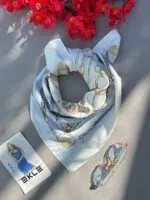 مینی اسکارف نخی طرحدار