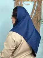 روسری نخی ژاکارد تک رنگ مادام بلا