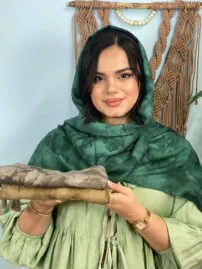 شال نخی بهاره آبرنگی دخترانه مادام بلا